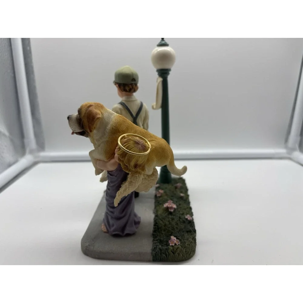 VTG Prayers & Promises Lost and Found Dog Angel Figurine 2001 Retired Demdaco